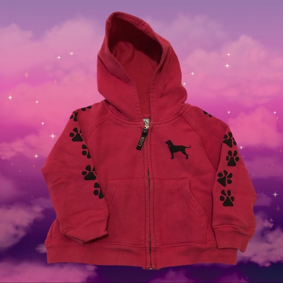 The Black Dog Girls Magenta Hoodie - Picture 1 of 7
